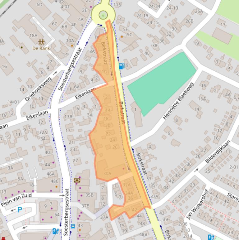 Kaart van postcodegebied 3768HH.