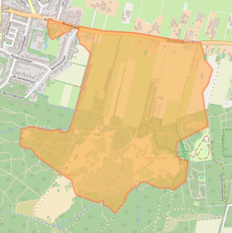 Kaart van postcodegebied 3768HL.