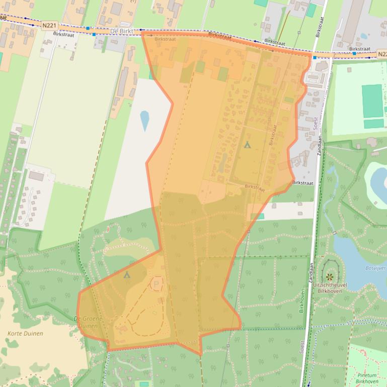 Kaart van postcodegebied 3768HM.