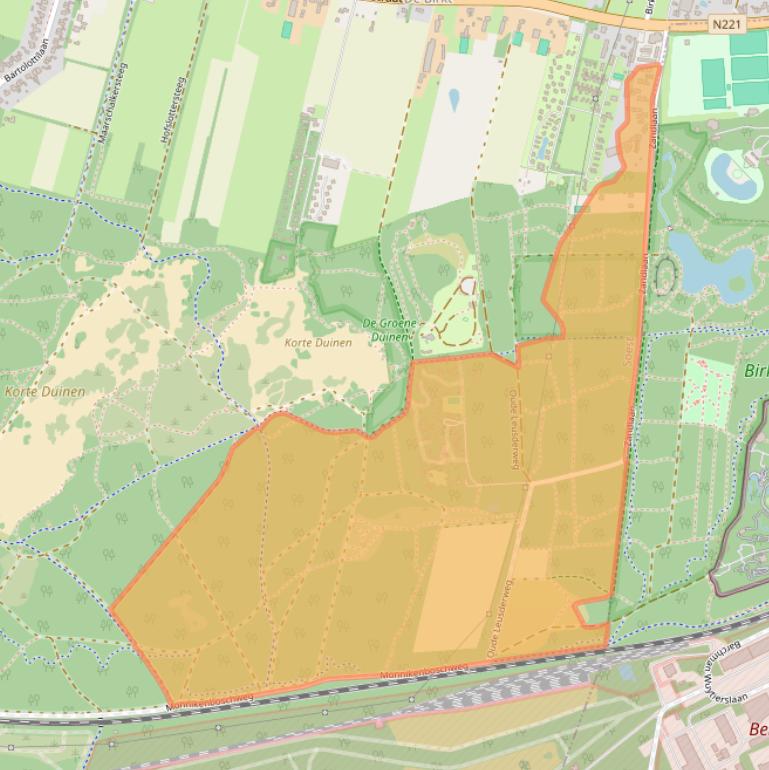 Kaart van postcodegebied 3768HP.