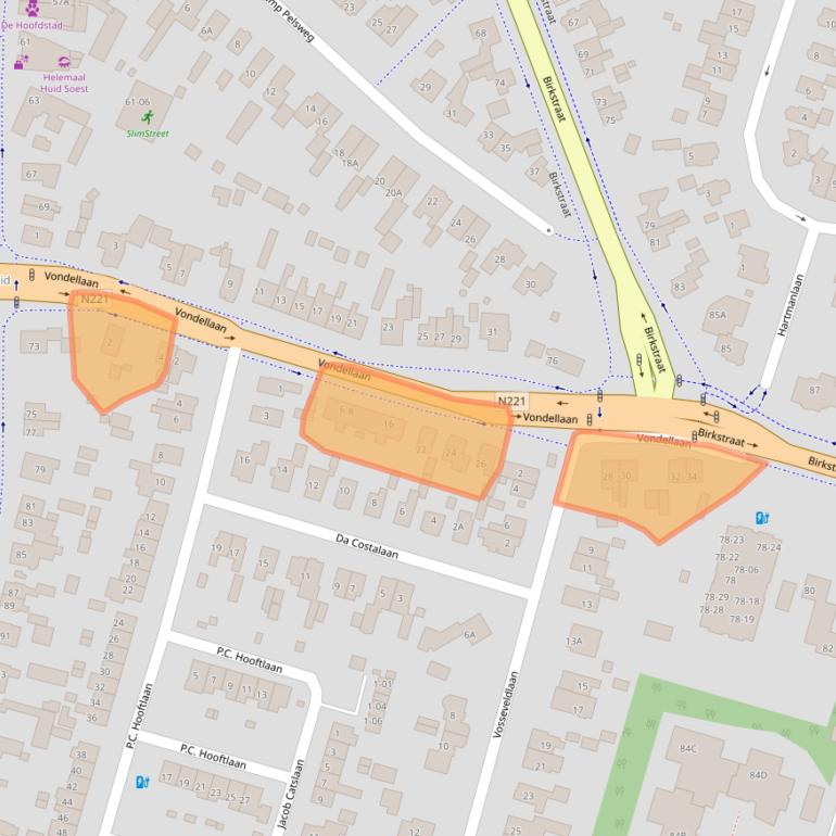 Kaart van postcodegebied 3768HS.