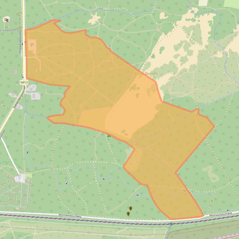 Kaart van postcodegebied 3768MC.