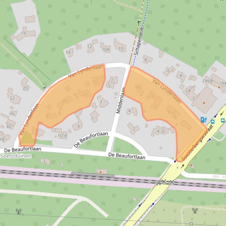 Kaart van postcodegebied 3768ME.