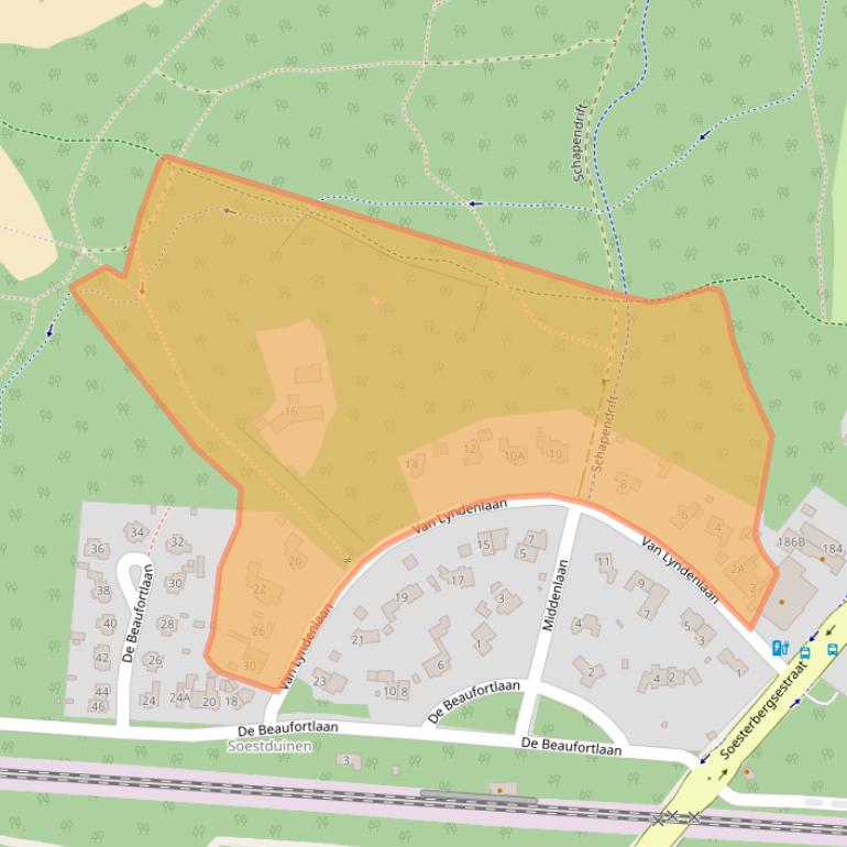 Kaart van postcodegebied 3768MG.