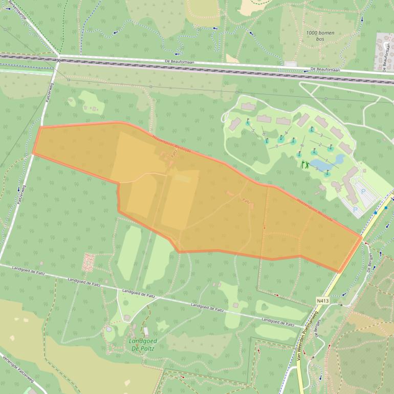 Kaart van postcodegebied 3768ML.