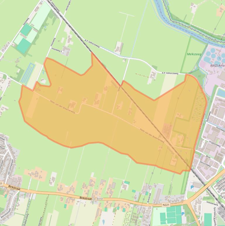 Kaart van postcodegebied 3768MP.