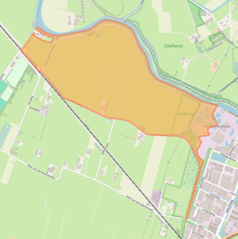 Kaart van postcodegebied 3768MS.