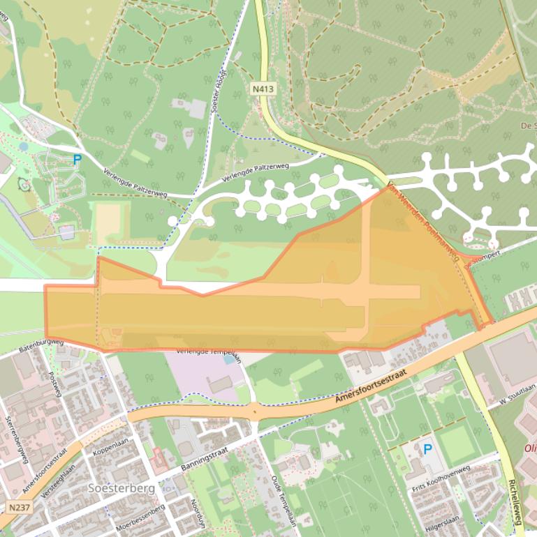 Kaart van postcodegebied 3768SB.