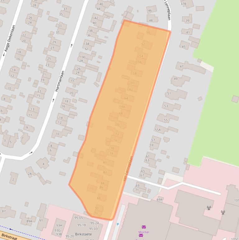 Kaart van postcodegebied 3768XL.