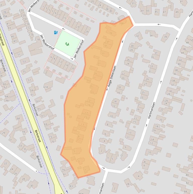 Kaart van postcodegebied 3768XP.