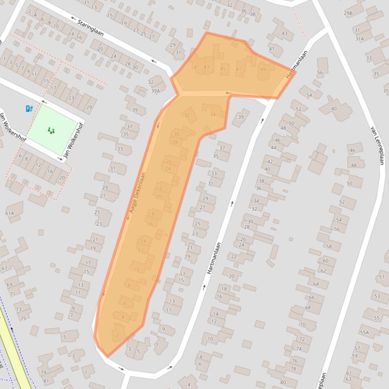 Kaart van postcodegebied 3768XR.