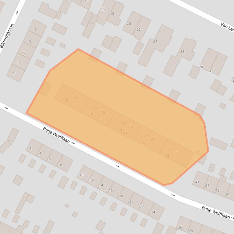 Kaart van postcodegebied 3768XV.