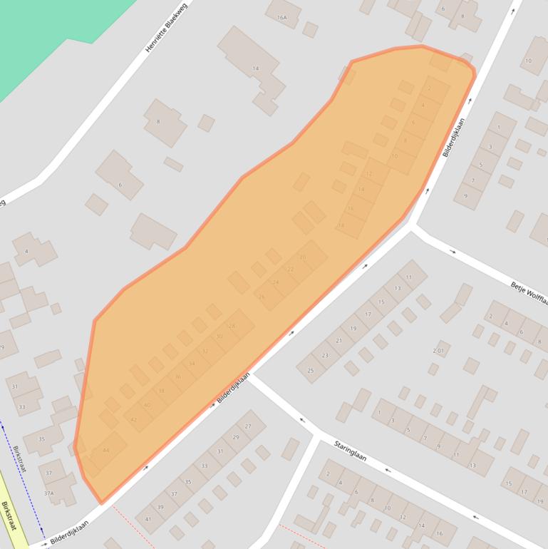 Kaart van postcodegebied 3768XZ.