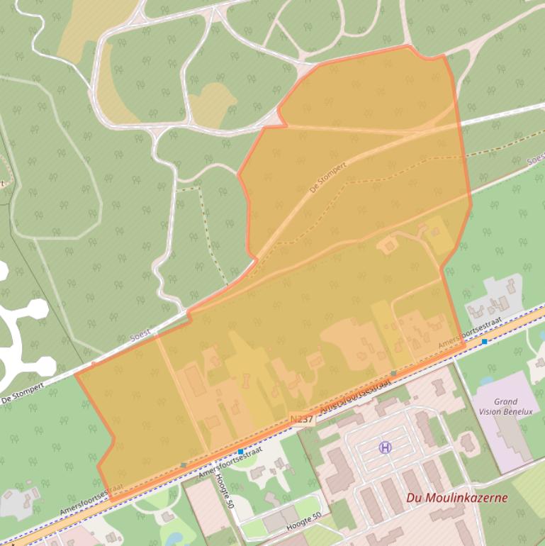 Kaart van postcodegebied 3769AE.