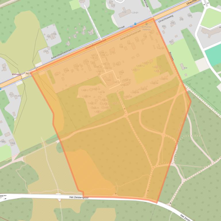 Kaart van postcodegebied 3769AN.