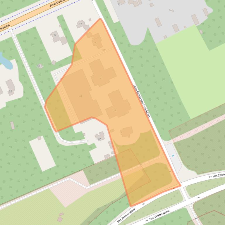 Kaart van postcodegebied 3769AT.