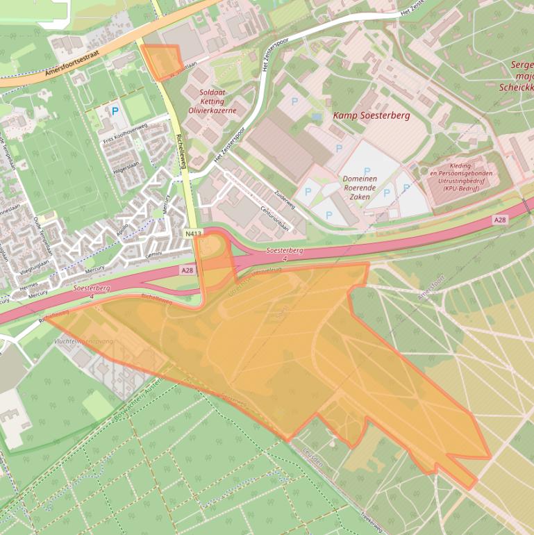 Kaart van postcodegebied 3769AZ.