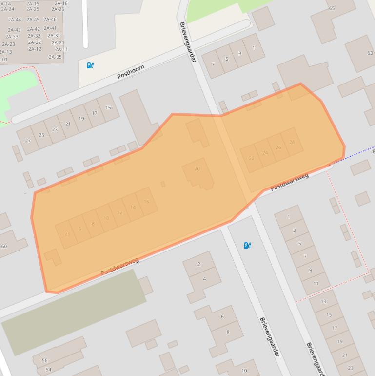 Kaart van postcodegebied 3769BZ.