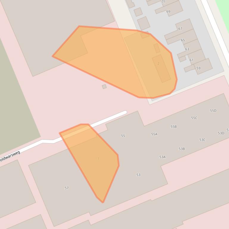 Kaart van postcodegebied 3769CA.