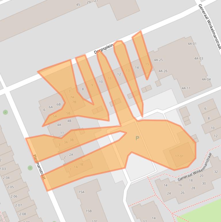 Kaart van postcodegebied 3769DA.