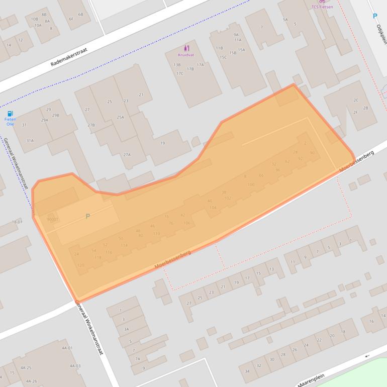 Kaart van postcodegebied 3769DC.