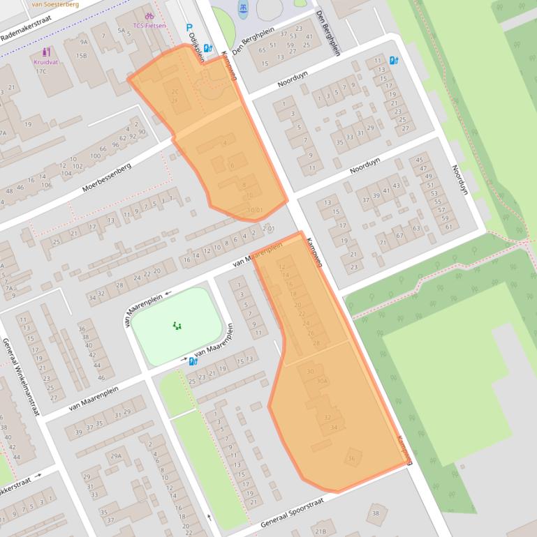 Kaart van postcodegebied 3769DG.