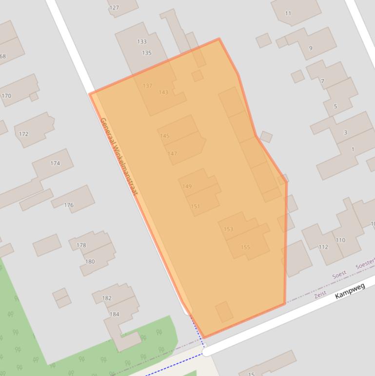 Kaart van postcodegebied 3769ED.