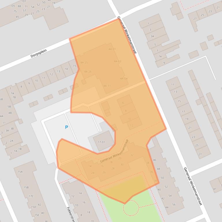 Kaart van postcodegebied 3769EE.