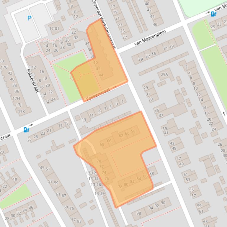 Kaart van postcodegebied 3769EG.