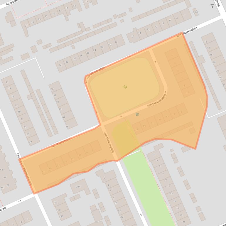 Kaart van postcodegebied 3769EN.