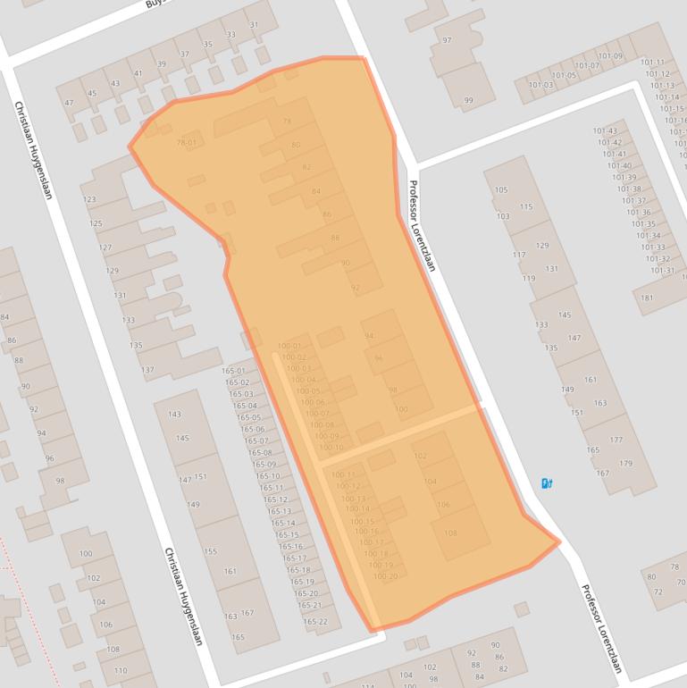 Kaart van postcodegebied 3769GJ.