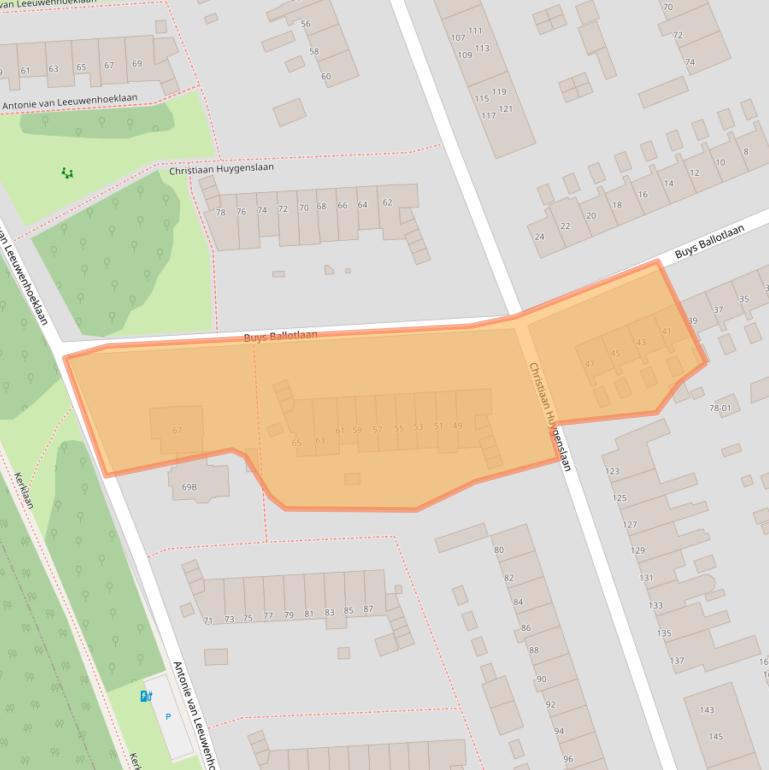 Kaart van postcodegebied 3769GL.