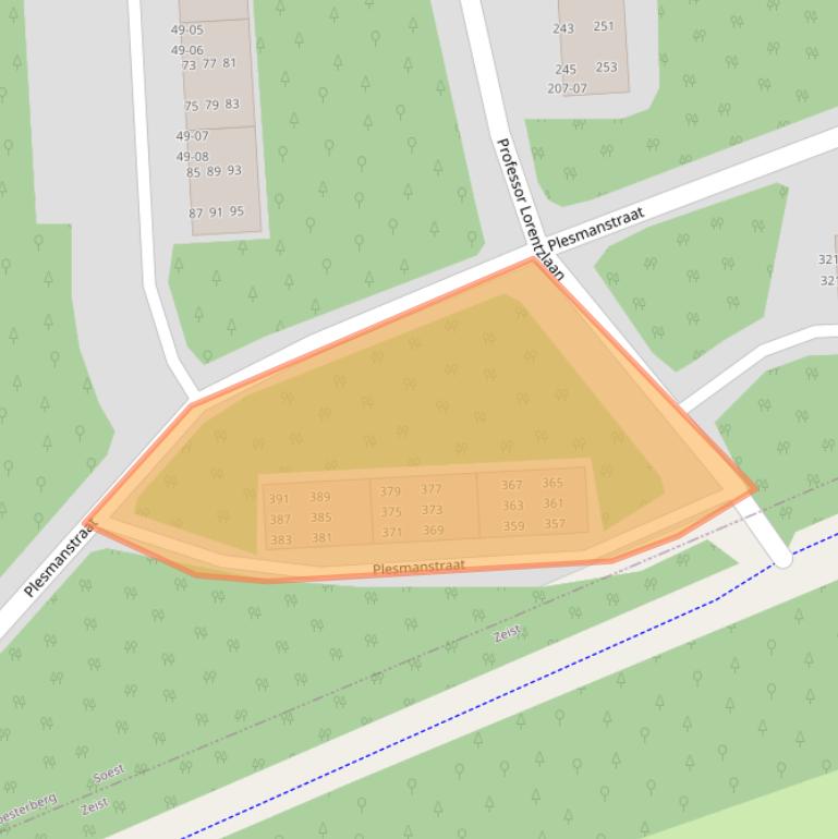 Kaart van postcodegebied 3769HL.