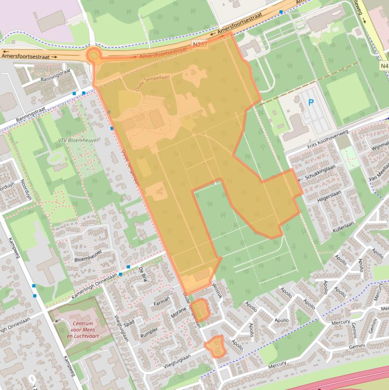 Kaart van postcodegebied 3769JA.