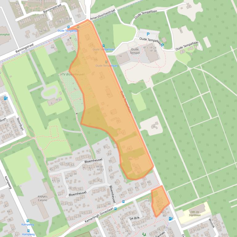 Kaart van postcodegebied 3769JB.