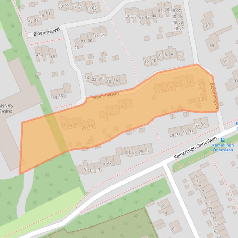 Kaart van postcodegebied 3769JT.