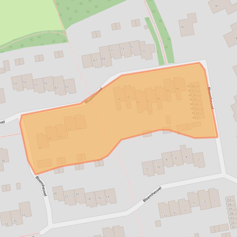 Kaart van postcodegebied 3769JZ.