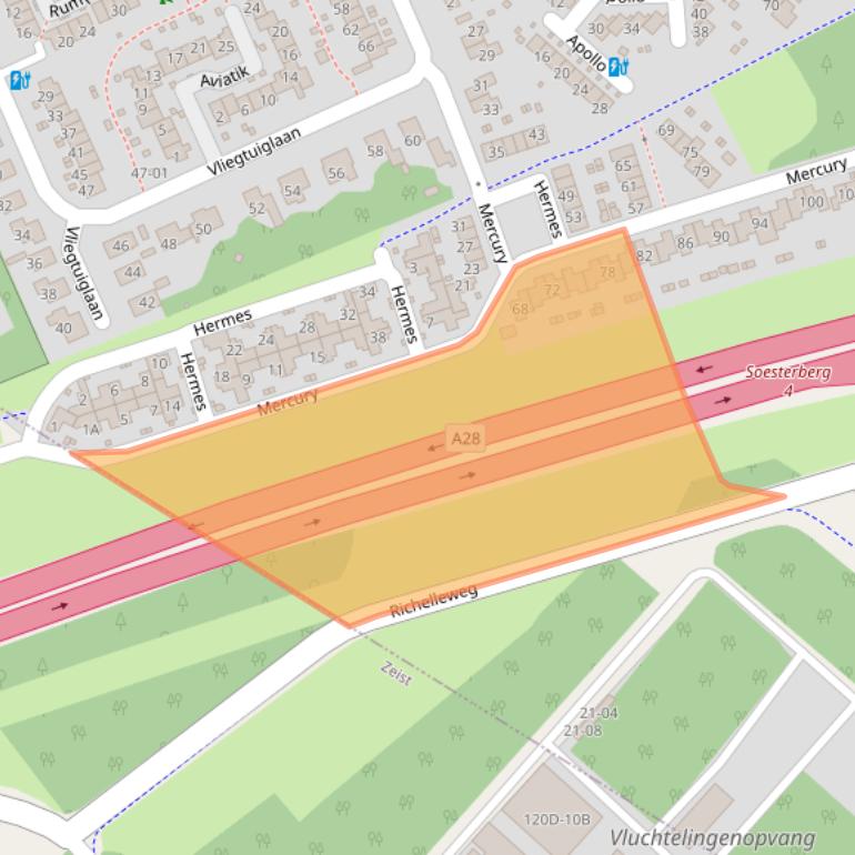 Kaart van postcodegebied 3769KG.