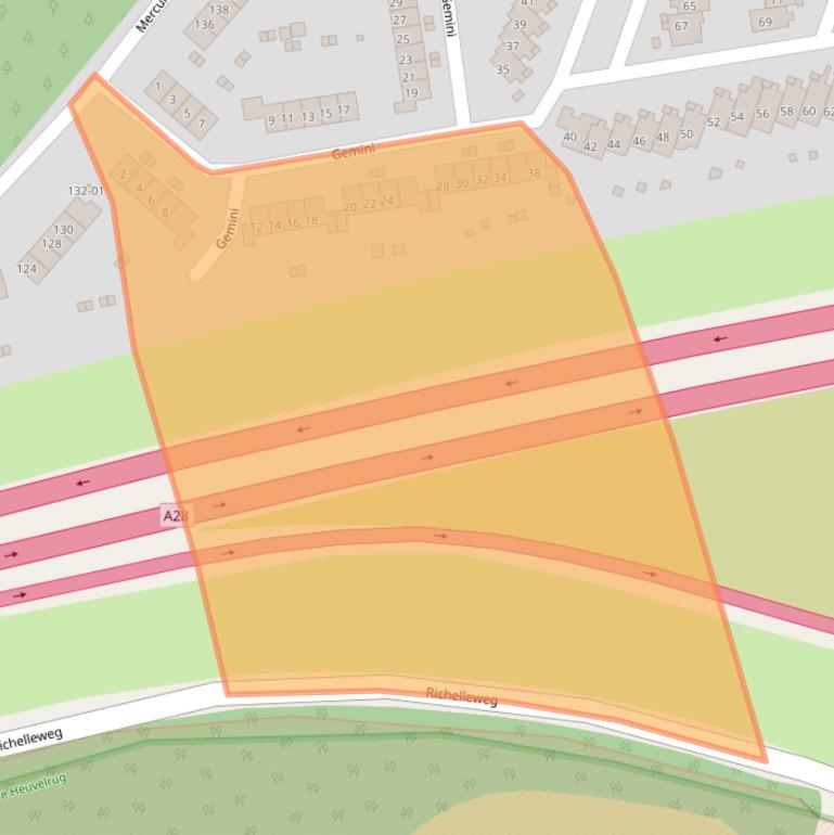 Kaart van postcodegebied 3769KV.