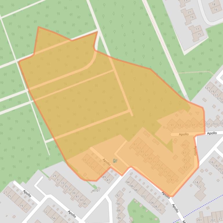 Kaart van postcodegebied 3769TB.