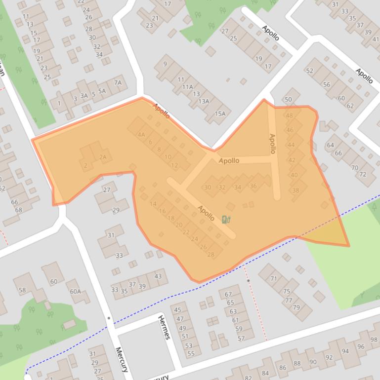 Kaart van postcodegebied 3769TD.