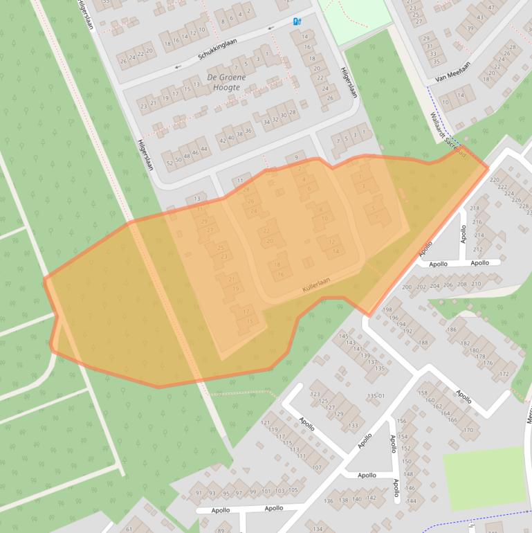 Kaart van postcodegebied 3769TM.