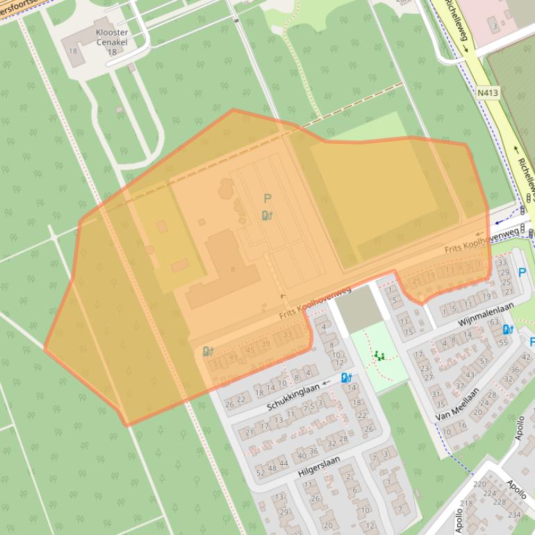 Kaart van postcodegebied 3769TR.