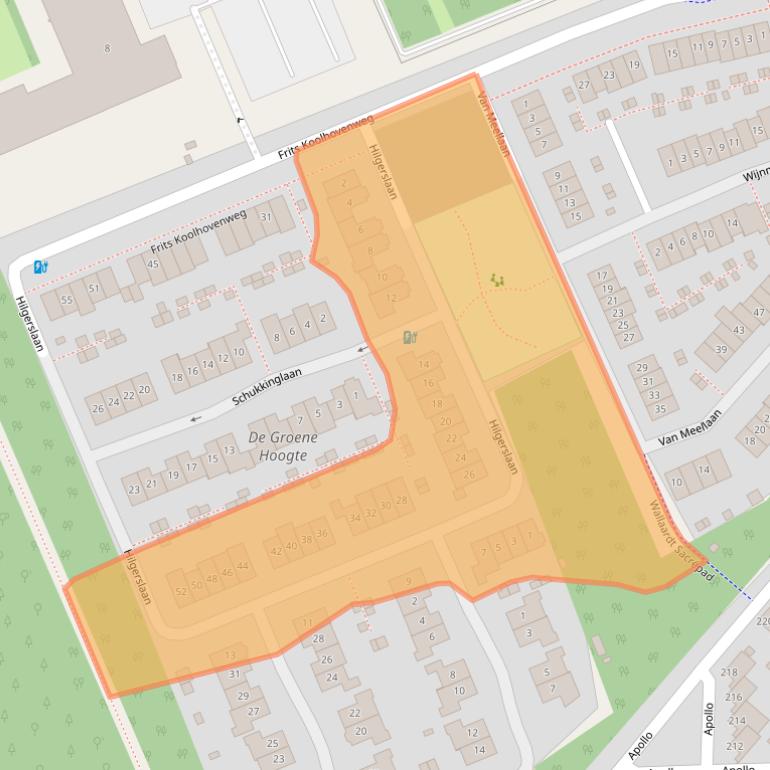 Kaart van postcodegebied 3769TS.