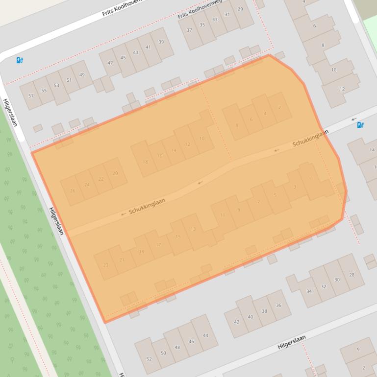 Kaart van postcodegebied 3769TT.