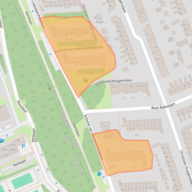 Kaart van postcodegebied 3769XB.