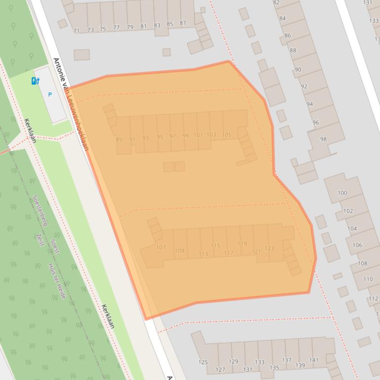 Kaart van postcodegebied 3769XC.