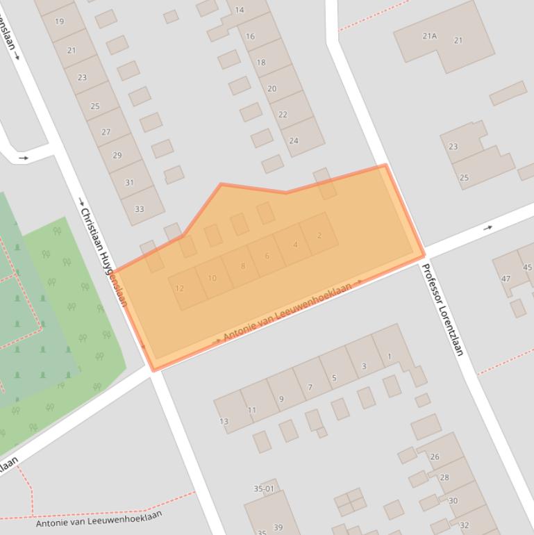 Kaart van postcodegebied 3769XJ.