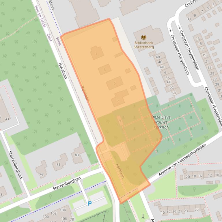 Kaart van postcodegebied 3769XM.