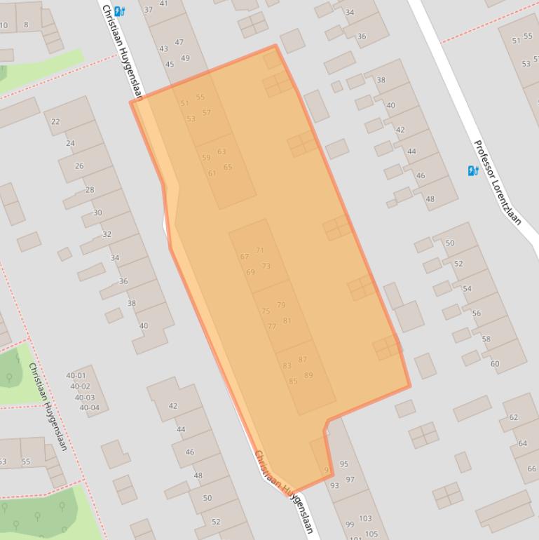 Kaart van postcodegebied 3769XS.